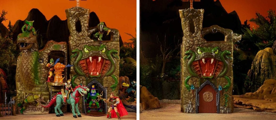 Snake Lair de Masters of the Universe ganha vida em set gigantesco da Mattel