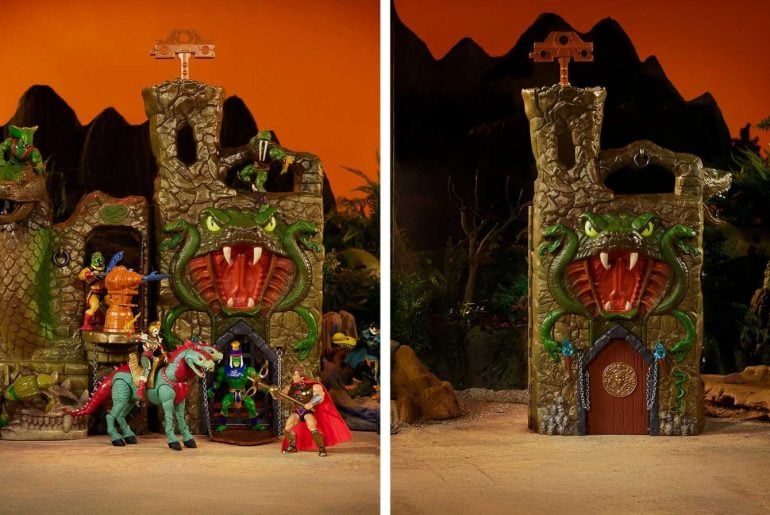 Snake Lair de Masters of the Universe ganha vida em set gigantesco da Mattel