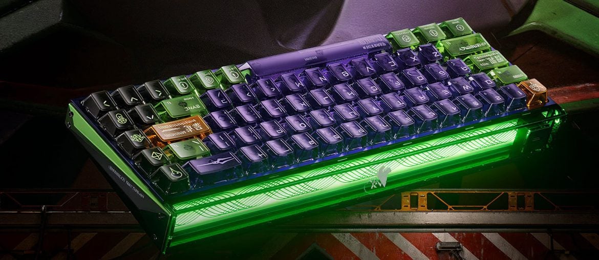 Teclado magnético do EVA Unit-01 coloca Neon Genesis Evangelion direto na sua mesa