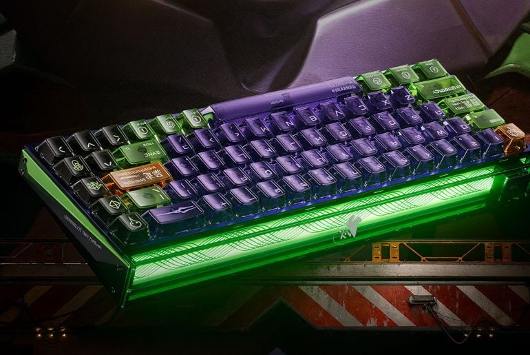 Teclado magnético do EVA Unit-01 coloca Neon Genesis Evangelion direto na sua mesa