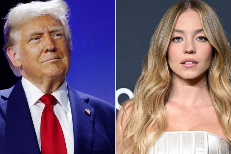 Donald Trump elogia campanha da American Eagle com Sydney Sweeney após descobrir que atriz é republicana
