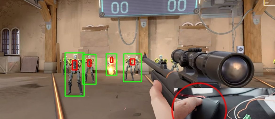 Gamer cria aimbot físico que joga Valorant melhor que muita gente