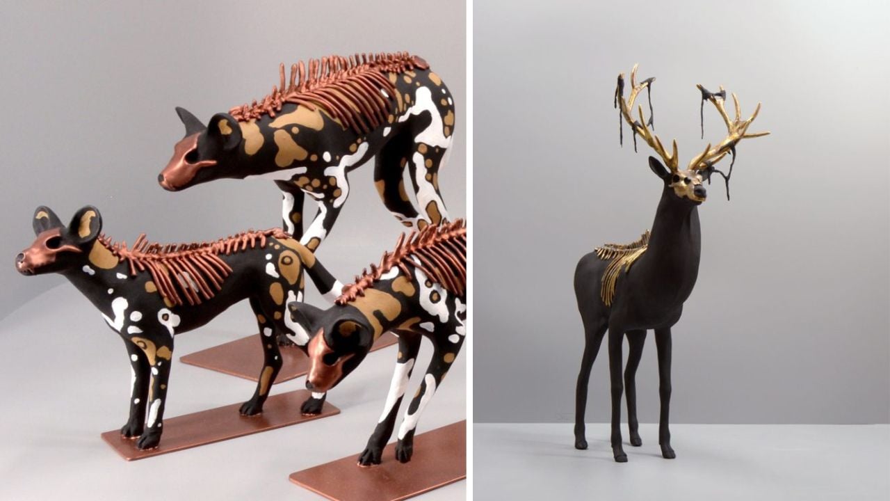 Conheça as esculturas surreais de Virginie Gribouilli, a artista que cria criaturas de outro mundo