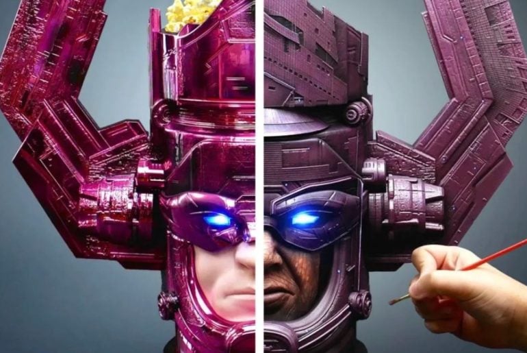 Artista Transforma Balde de Pipoca do Galactus em Obra de Arte Cósmica