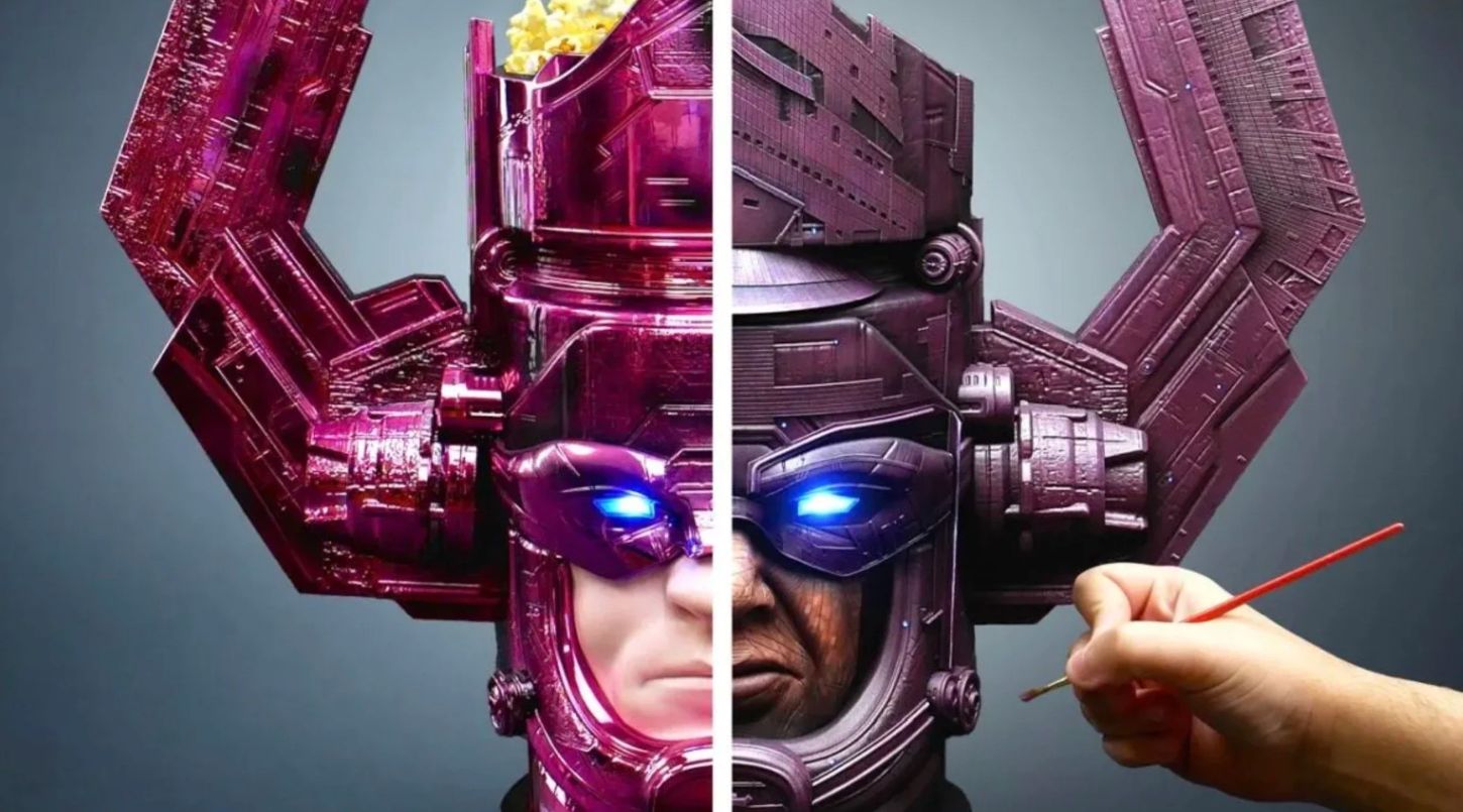 Artista Transforma Balde de Pipoca do Galactus em Obra de Arte Cósmica