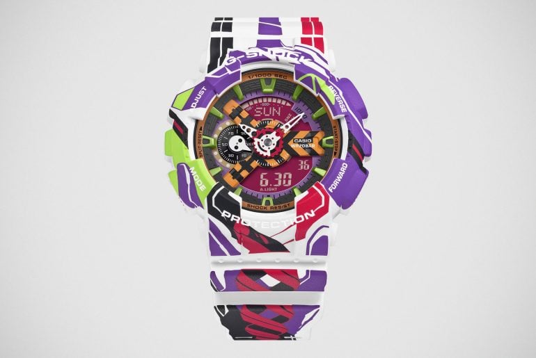 Relógio Evangelion x G-Shock: Limited Edition celebra 30 anos da série com design do Unit-01