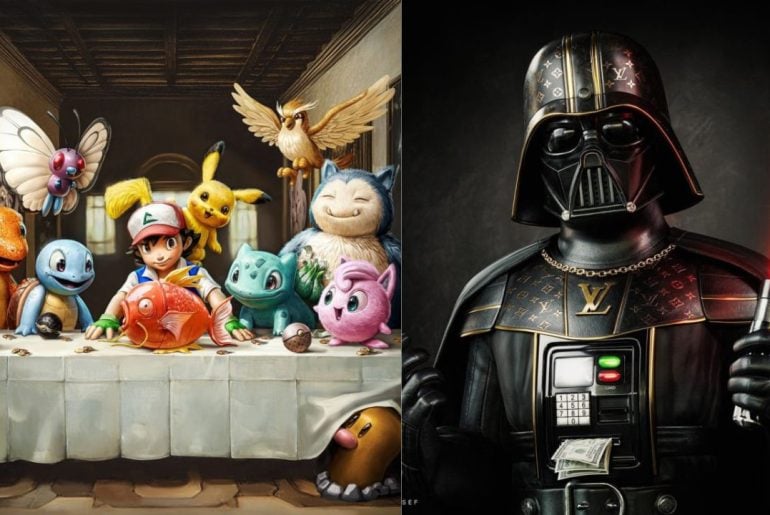 Artista 3D Gal Yosef revoluciona personagens icônicos com arte ousada e humor ácido