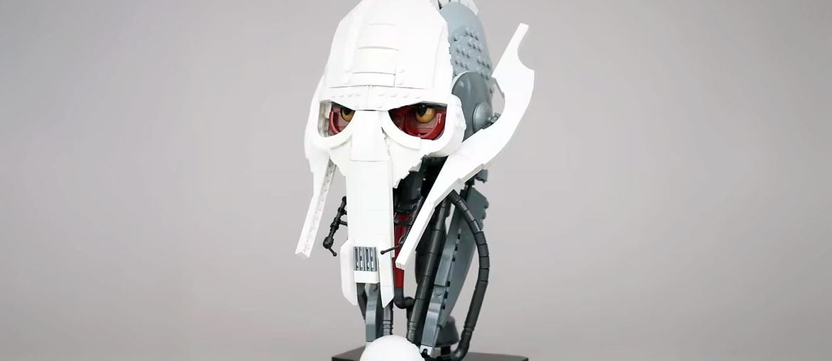 Agora dá para montar a cabeça do General Grievous em kit com 694 peças