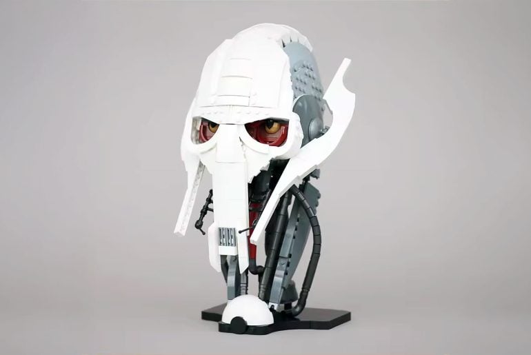 Agora dá para montar a cabeça do General Grievous em kit com 694 peças