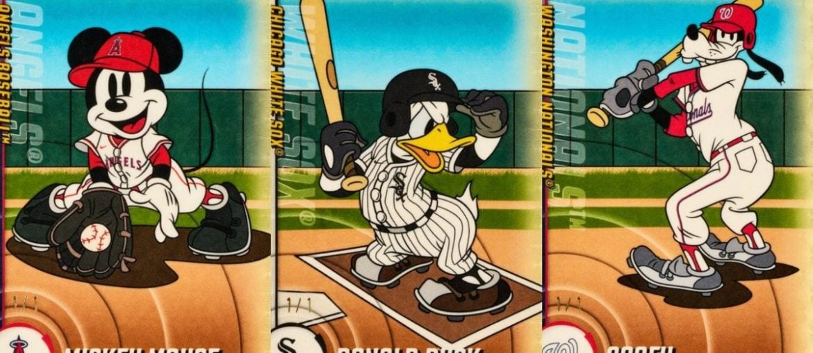 Mickey, Donald e Pateta “Jogam” no MLB em Coleção Inédita de Cards da Topps e Disney