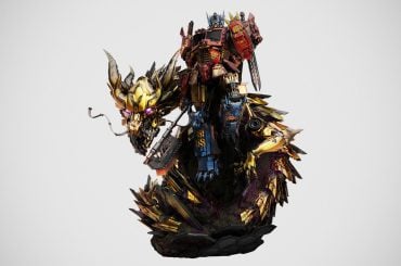 Optimus Prime ganha versão mítica em estátua da XM Studios com temática de Dragão Azul
