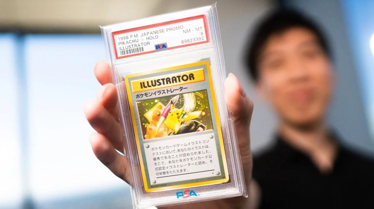 Raro card de Pikachu Illustrator é vendido por US$ 4 milhões em leilão