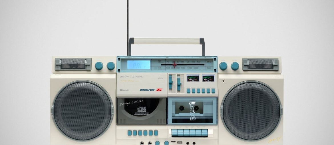 Rádio Boombox Retrô traz tecnologia moderna em edição limitada