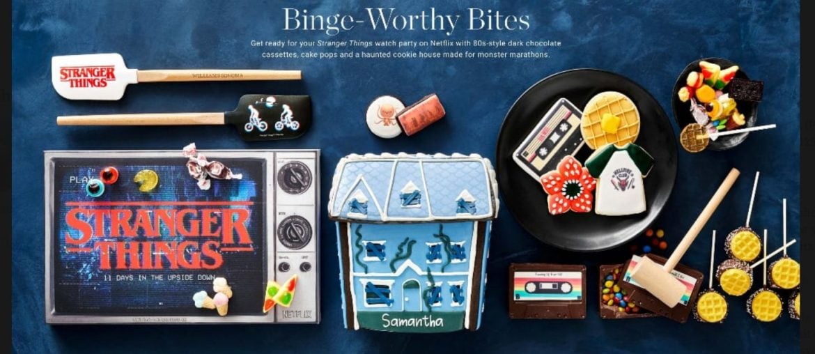 Williams Sonoma e Stranger Things Lançam Coleção Gastronômica do Mundo Invertido