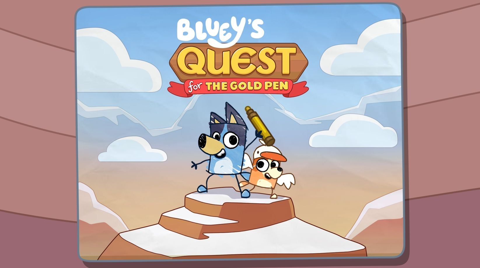 Halfbrick Studios e BBC Studios se unem para lançar o videogame Bluey's Quest for the Gold Pen
