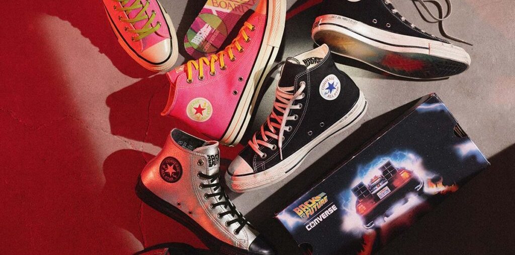 Converse Japão lança coleção de tênis inspirada em De Volta para o Futuro para celebrar os 40 anos do filme Converse Japão lança coleção de tênis inspirada em De Volta para o Futuro para celebrar os 40 anos do filme