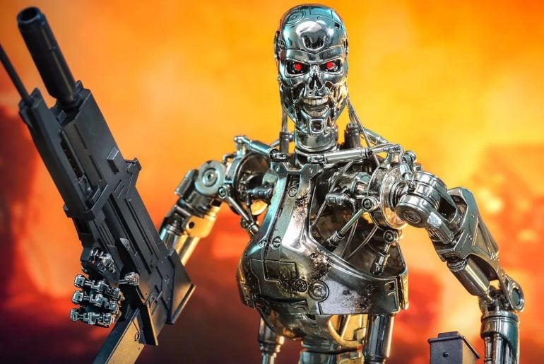 Hot Toys anuncia figura incrível do esqueleto metálico T-800 de O Exterminador do Futuro 2