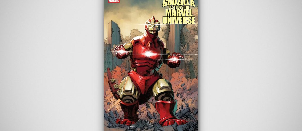 Godzilla Invade o Universo Marvel em Nova HQ com armadura do Homem de Ferro