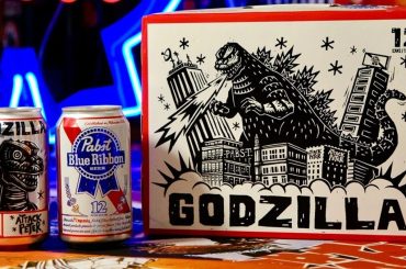 Godzilla invade lata de cerveja em Coleção Limitada da Pabst Blue Ribbon