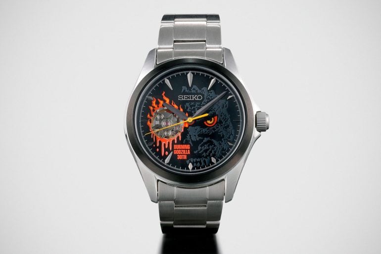 Seiko lança relógio Edição Limitada do Godzilla em chamas com mostrador transparente