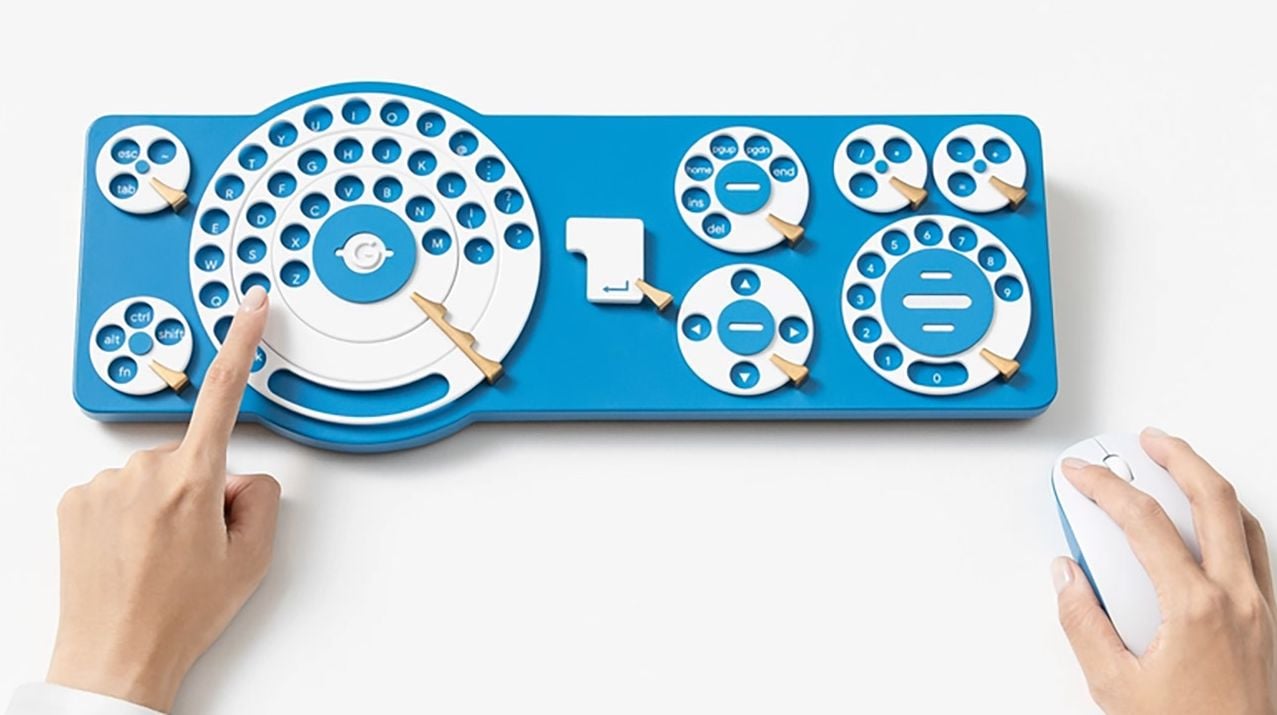 Google Japão lança teclado maluco com discagem retro para quem tem saudade dos telefones de rotação