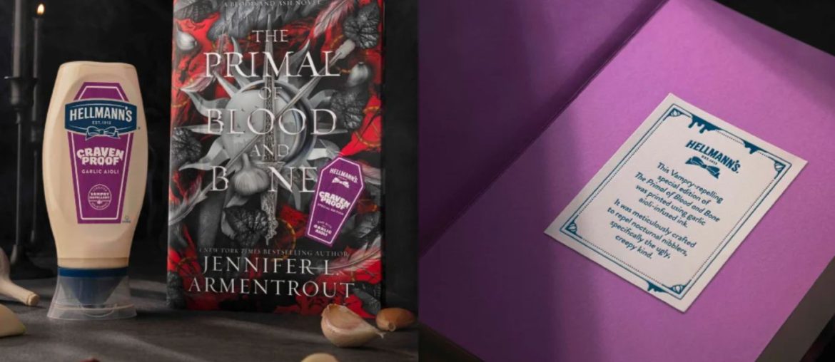 Hellmann's e autora criam livro com cheiro de alho para 'proteger' leitores de Vampiros