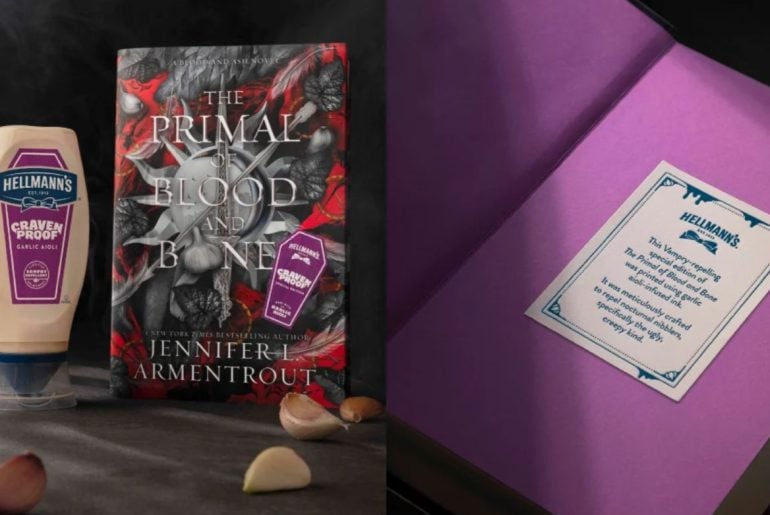 Hellmann's e autora criam livro com cheiro de alho para 'proteger' leitores de Vampiros