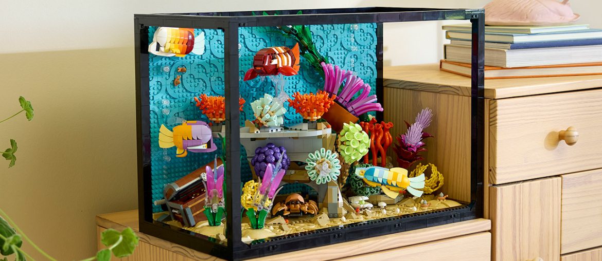 LEGO Aquário Tropical vem com mais de 4 mil peças e peixes que realmente “nadam”