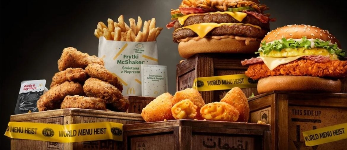 McDonald’s lança menu World Heist com sabores ‘roubados’ de vários países