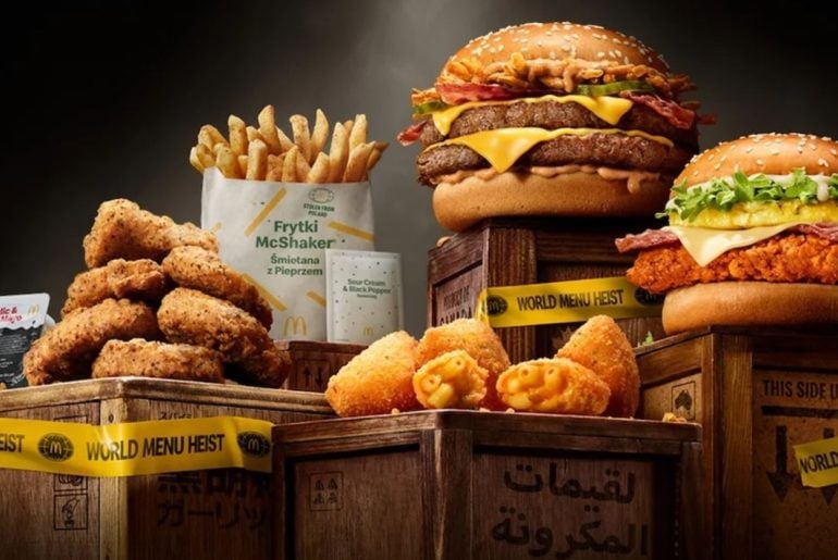 McDonald’s lança menu World Heist com sabores ‘roubados’ de vários países