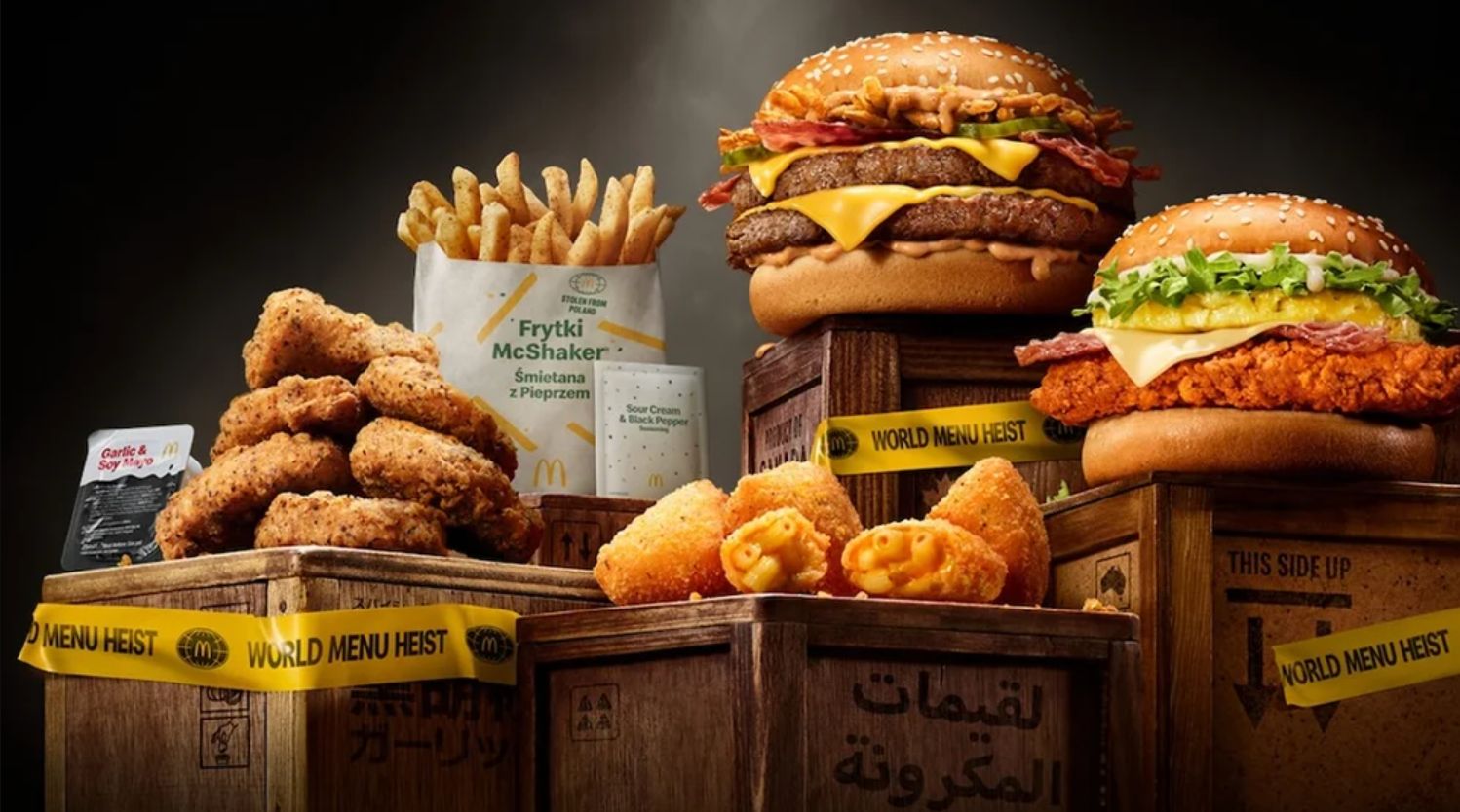 McDonald’s lança menu World Heist com sabores ‘roubados’ de vários países