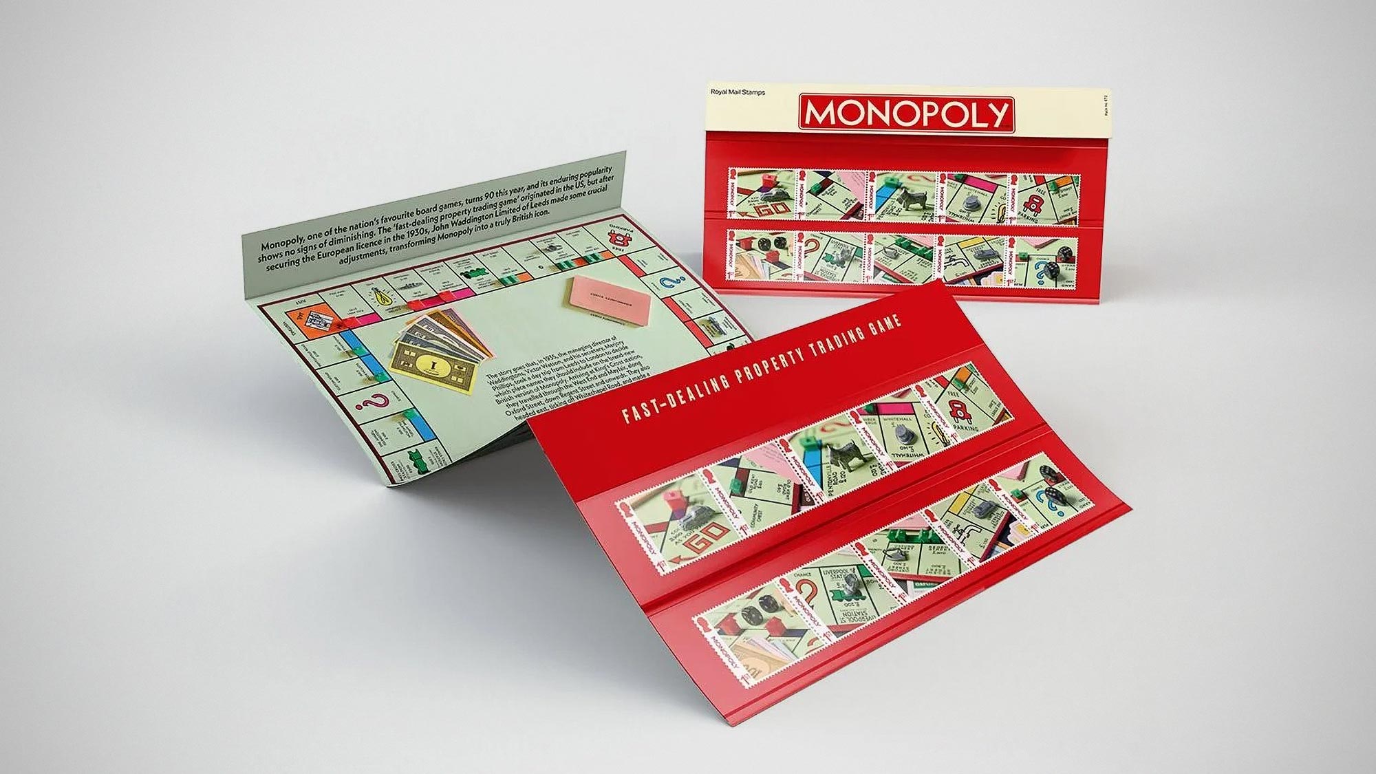 Royal Mail Lança Coleção de Selos Comemorativa dos 90 Anos de Monopoly