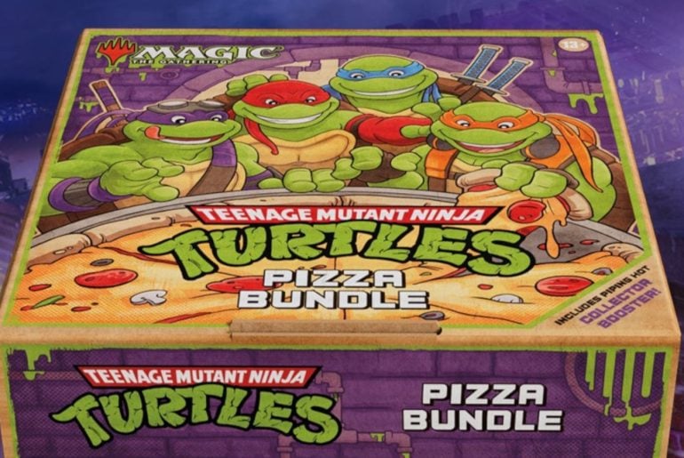 TMNT e Magic: The Gathering traz Crossover com Cartas de Pizza e Mecânicas Ninja