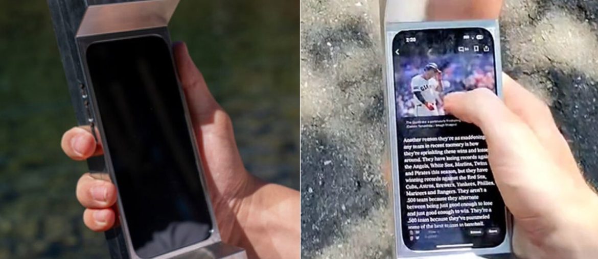 Capa de celular de 3 kg promete curar o vício em smartphones