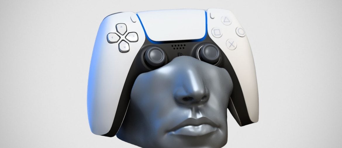 Suporte de controle do PS5 viraliza por parecer um rosto humano bizarro