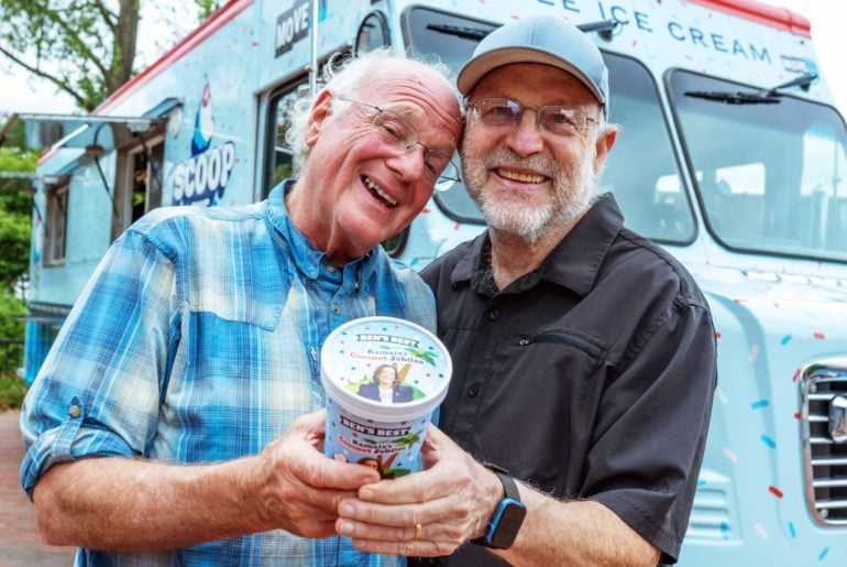 Fundador da Ben & Jerry’s cria sorvete de melancia em apoio à Palestina Fundador da Ben & Jerry’s cria sorvete de melancia em apoio à Palestina