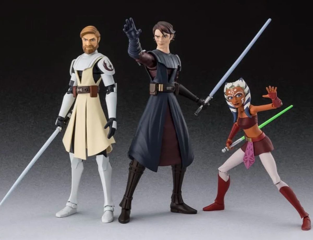 Novas figuras de Star Wars trazem Anakin, Obi-Wan e Ahsoka em versões épicas
