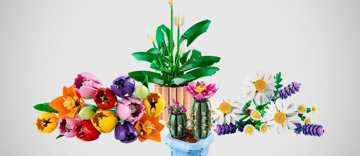 LEGO lança novos kits botânicos para 2026, flores de tijolinhos que nunca murcham
