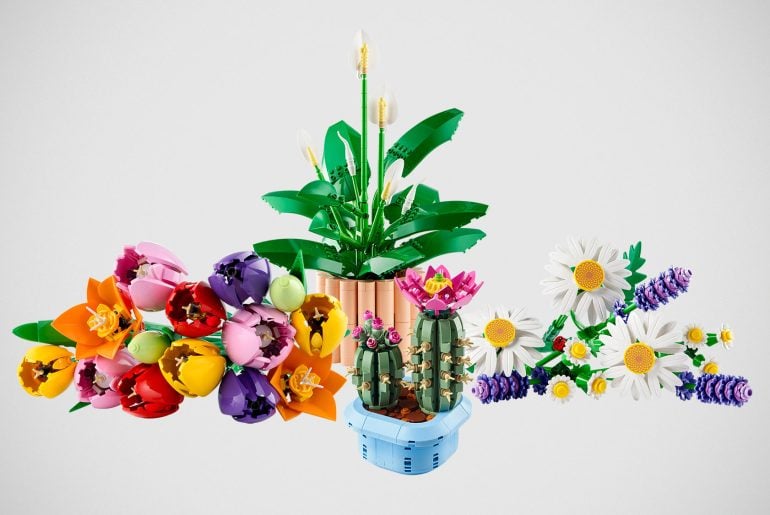 LEGO lança novos kits botânicos para 2026, flores de tijolinhos que nunca murcham