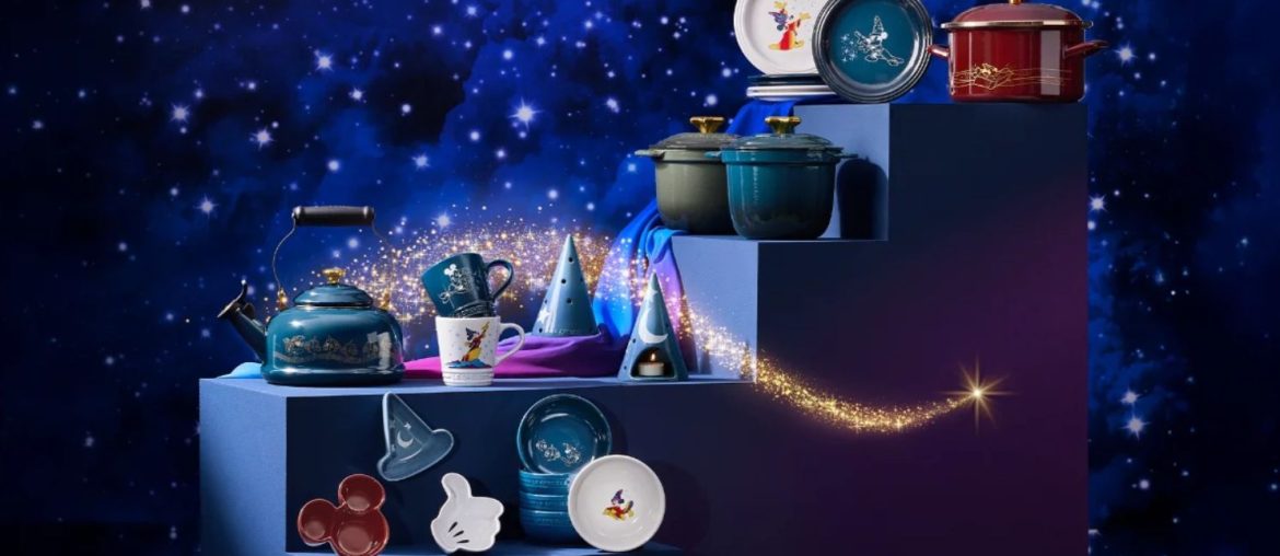 Le Creuset e Disney lançam coleção de panelas inspirada em “Fantasia”