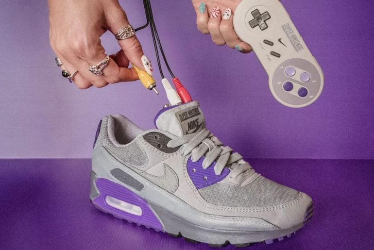Tênis Nike do SNES funciona também como console retro