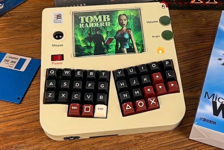 Modder cria PC portátil com Windows 98, e ele cabe na palma da mão