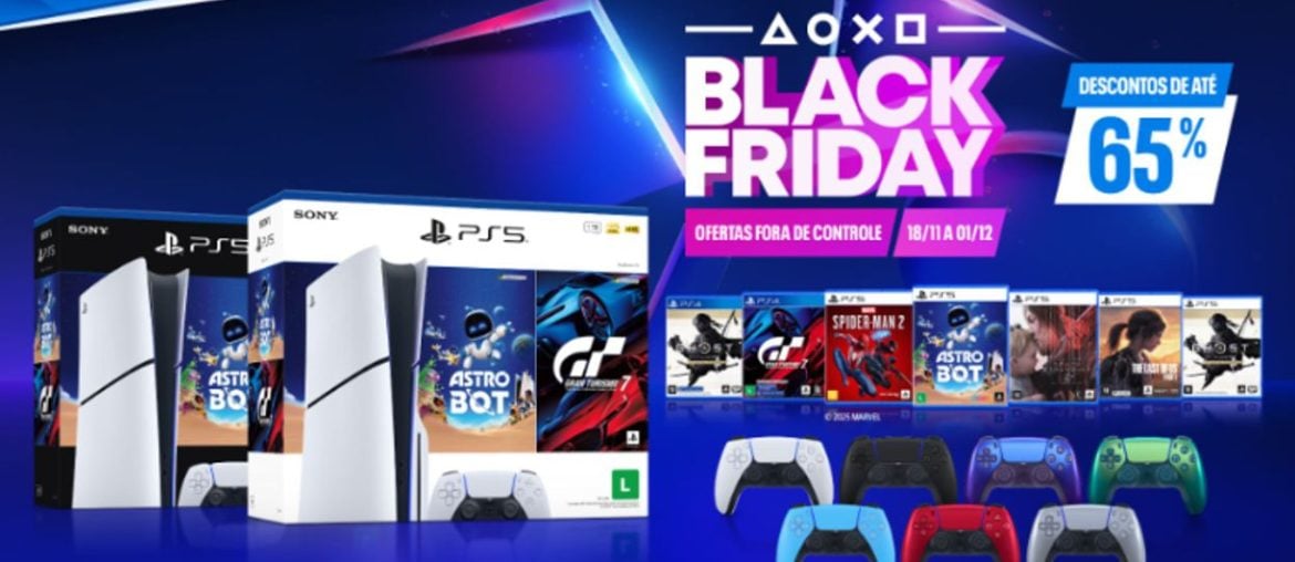 PlayStation anuncia descontos oficiais da Black Friday neste ano