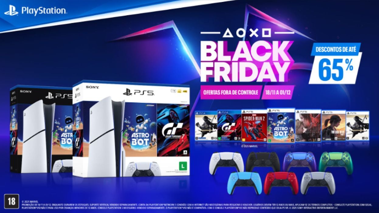 PlayStation anuncia descontos oficiais da Black Friday neste ano