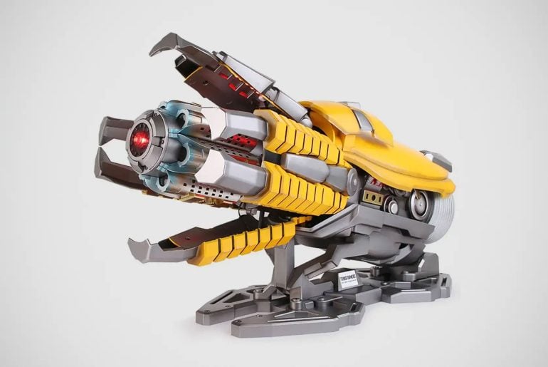 Um canhão do Bumblebee que você realmente pode vestir, com luzes, sons e visual de cinema