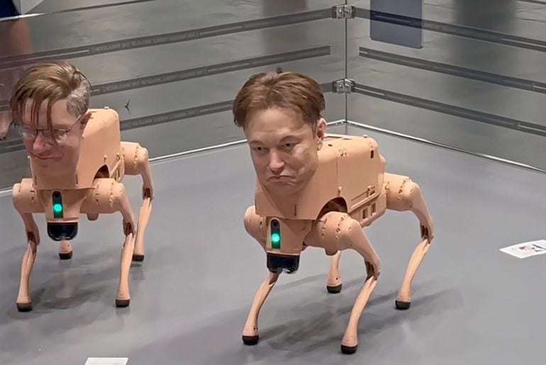 Robôs com Rosto de Bilionários fazem ‘Arte Excretada’ e viram sensação na Art Basel