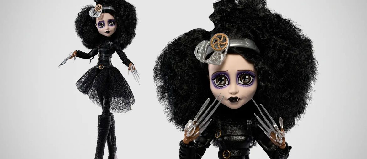 Edward Mãos de Tesoura vira boneca Skullector cheia de estilo sombrio