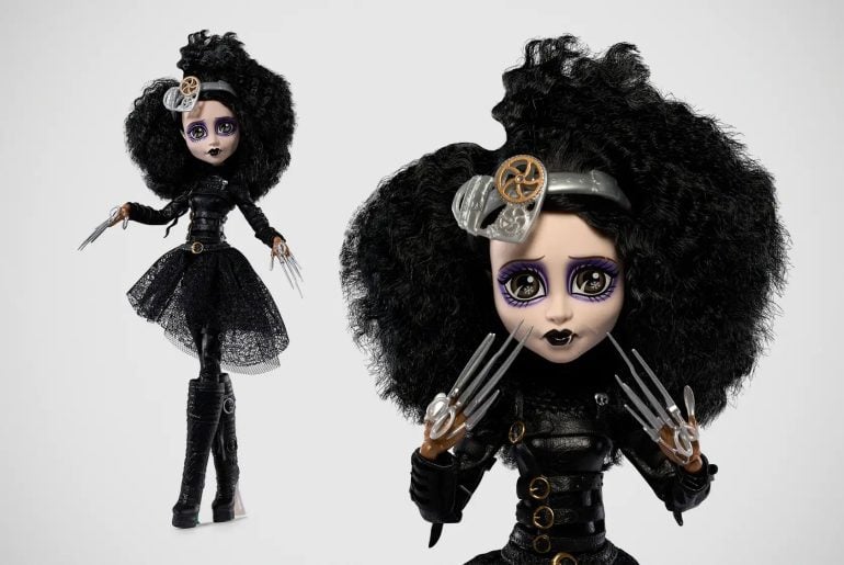 Edward Mãos de Tesoura vira boneca Skullector cheia de estilo sombrio