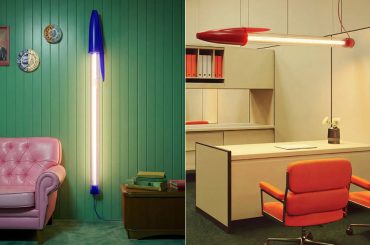 Clássica caneta BIC se torna uma luminária gigante