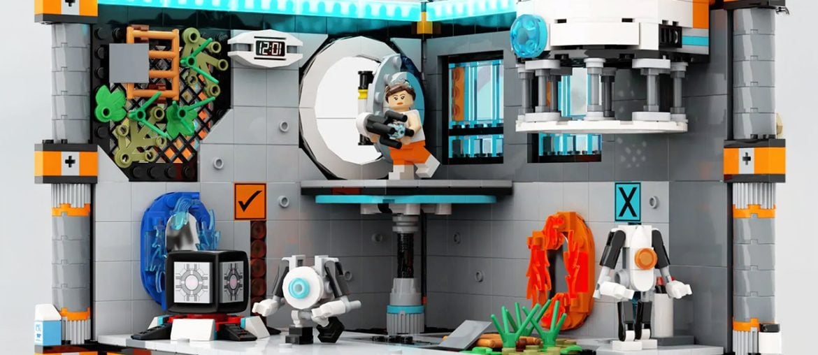 LEGO do Portal 2 traz ideia do game para o mundo real com um laboratório da Aperture Science totalmente montável